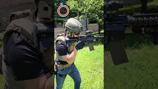 初心者がやりがちな銃の構え方#サバゲー #airsoft #サバイバルゲーム